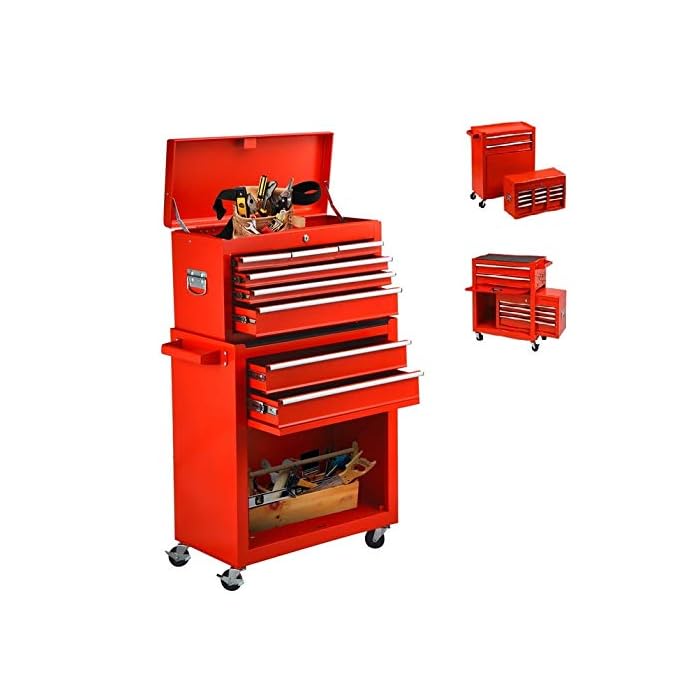 Buy 8Drawer Tool Chest Tool Box,Rolling Tool Box Big Tool Storage
