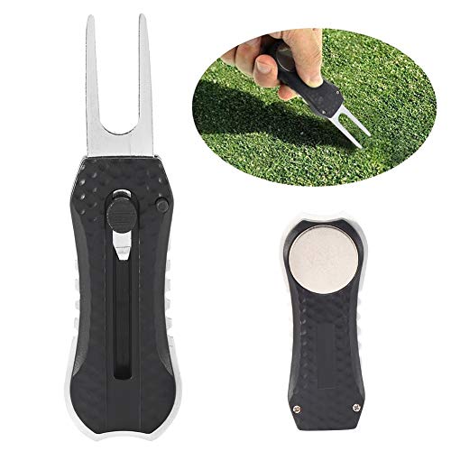 Ferramenta de Limpeza de Divot de Golfe Em Aço Inoxidável, Marcador de Bola de Golfe, Acessório Port