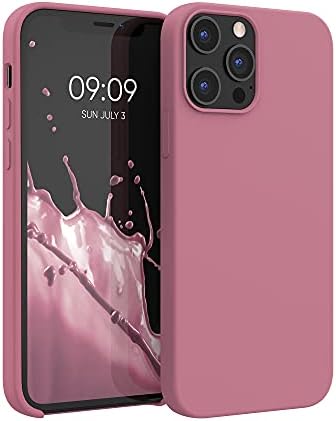 kwmobile Case Compatible with Apple iPhone 12 Pro Max Case - TPU Silicone Phone Cover with Soft Finish - Neon Pink