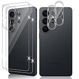 Vanrain Rückseite für Panzerglas für Samsung Galaxy S26 Ultra, 2+2 Stück Hinten Schutzfolie & Kameraschutz, 9H Festigkeit Schutzglas HD Klar Anti-Kratze Blasenfrei