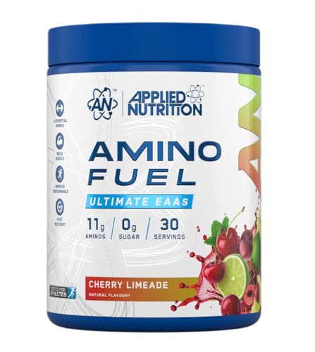 Applied Nutrition Amino Fuel - Amino Acids Supplement, EAA Essential Amino Acids Powder, Muscle Fuel & Recovery (390g - 30 Servings) (Cherry Limeade)