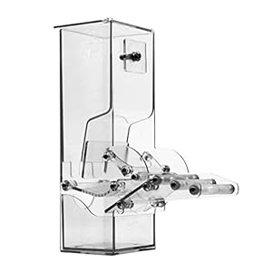 Meetgre Alimentador automático de jaulas de pájaros, Contenedor de alimento para pájaros, Alimentador de Semillas de jaulas de pájaros, Accesorios de jaulas para Loros, periquitos, cacatúas, Canarios