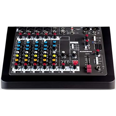Allen & Heath ZEDi-10 Compact Hybrid Mixer/USB Interface + Gator Cases G-MIXERBAG + Headphone + XLR Mic Cable + Instrument Cable & Stereo Cable Cover