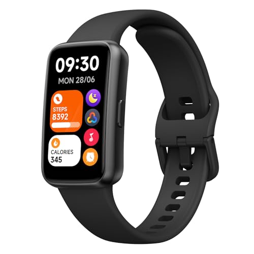 TOOBUR Fitness Tracker Watch, NO APP or Phone Required, 3ATM Waterproof, Heart Rate, Sleep Monitor, 100 Sports Modes, Notifications, Pedometer Step Counter, Activity Tracker for Men Women, Black