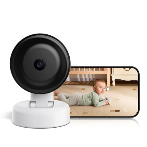 Image of Momcozy BM08 Smart Baby Monitor, Contact-Free Baby Camera, Notifications for Cry /Motion /Sound, 2K Vision Day & Night, Sleep Summary, Dual-Band Wi-Fi Connection, 2-Way Audio, Family Sharing, Large