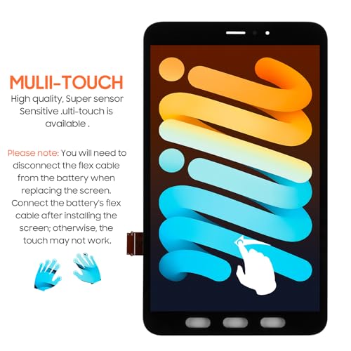 Bloc écran complet Samsung Tab Active 3 avec LCD pré-assemblé et outils - 5