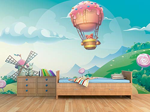 Fotomural Vinilo Para Pared Gato en globo | Fotomural para parede...