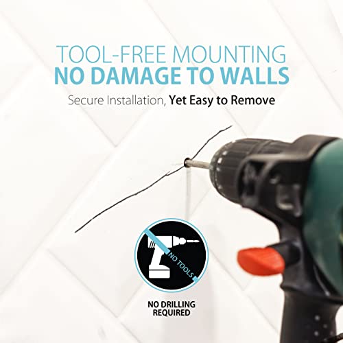 Aviva - Dispensador triple de ducha, color cromo