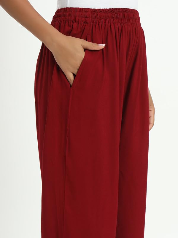 Image of Soft Colors Relaxed Fit Pocket Palazzo