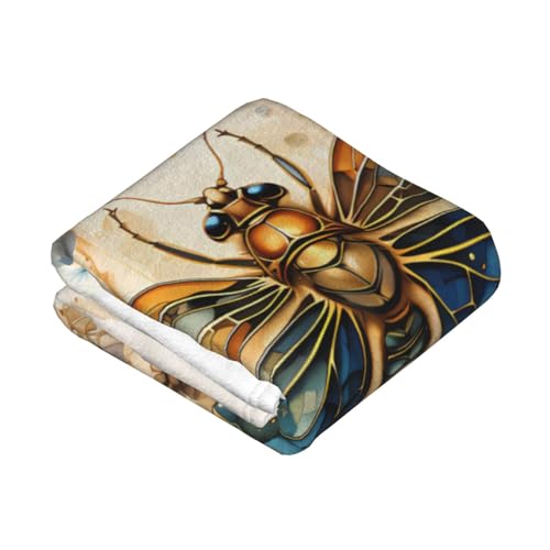 Couverture libellule de qualité supérieure imprimée dorée et chaude - 3