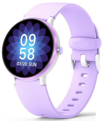 Mgaolo Kids Smart Watch, Boys Girls Fitness Tracker with Heart Rate Sleep Monitor, Waterproof Activity Tracker Pedometer Step Counter for Android iPhone (Purple)