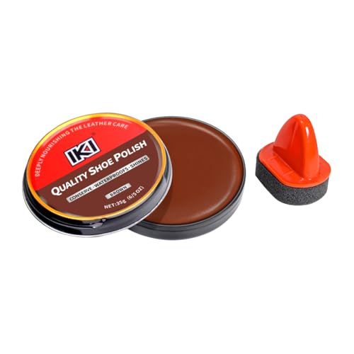 IKI Brown Shoe Polish Kit Paste Leather Boots Care Wax Shine Kit