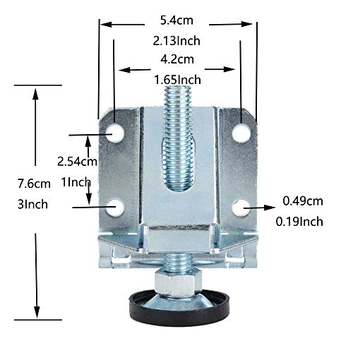 Heavy Duty Adjustable Leveling Feet Furniture Leg,For Furniture, Cabinets, Workbench,Shelving Unit (4Pack) #TOP1
