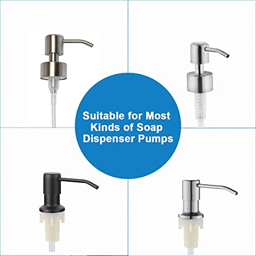 SonTiy Soap Dispenser Extension Tube Kit with Upgraded Check Value, 47\" Under Counter Soap Dispenser Tube for Kitchen Sink, Fit Most Soap Containers, Powerful Suction, Easy to Install
