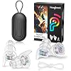 Hearprotek Concert Ear Plugs, 2 Pairs Reusable High Fidelity Musician Ear Plugs, Purple, Silicone, Earplugs, Earplug, Noise Protection