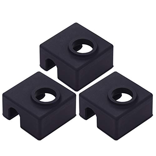 Domary 3pcs MK9 Hotend Silicone Meia Aquecedor Bloco Capa Protetora de Silicone Compatível com Creal