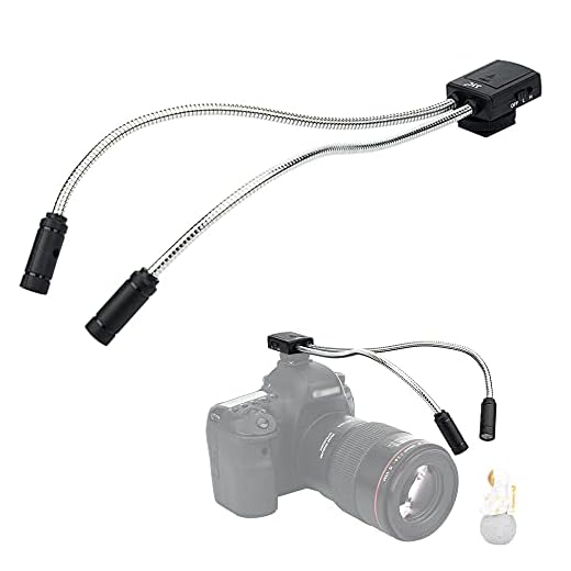 10 Inch Long Portable Shoe-Mount LED Macro Arm Light CRI 95+ 5600K Photo Lighting with 5 Level Ajustable Flexible Fill Lights for Macro Lens Camera Close-up Photography