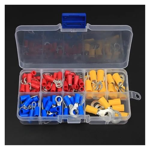 Kit de 128 cosses isolées RV1.25 RV2 RV5.5 pour câbles électriques