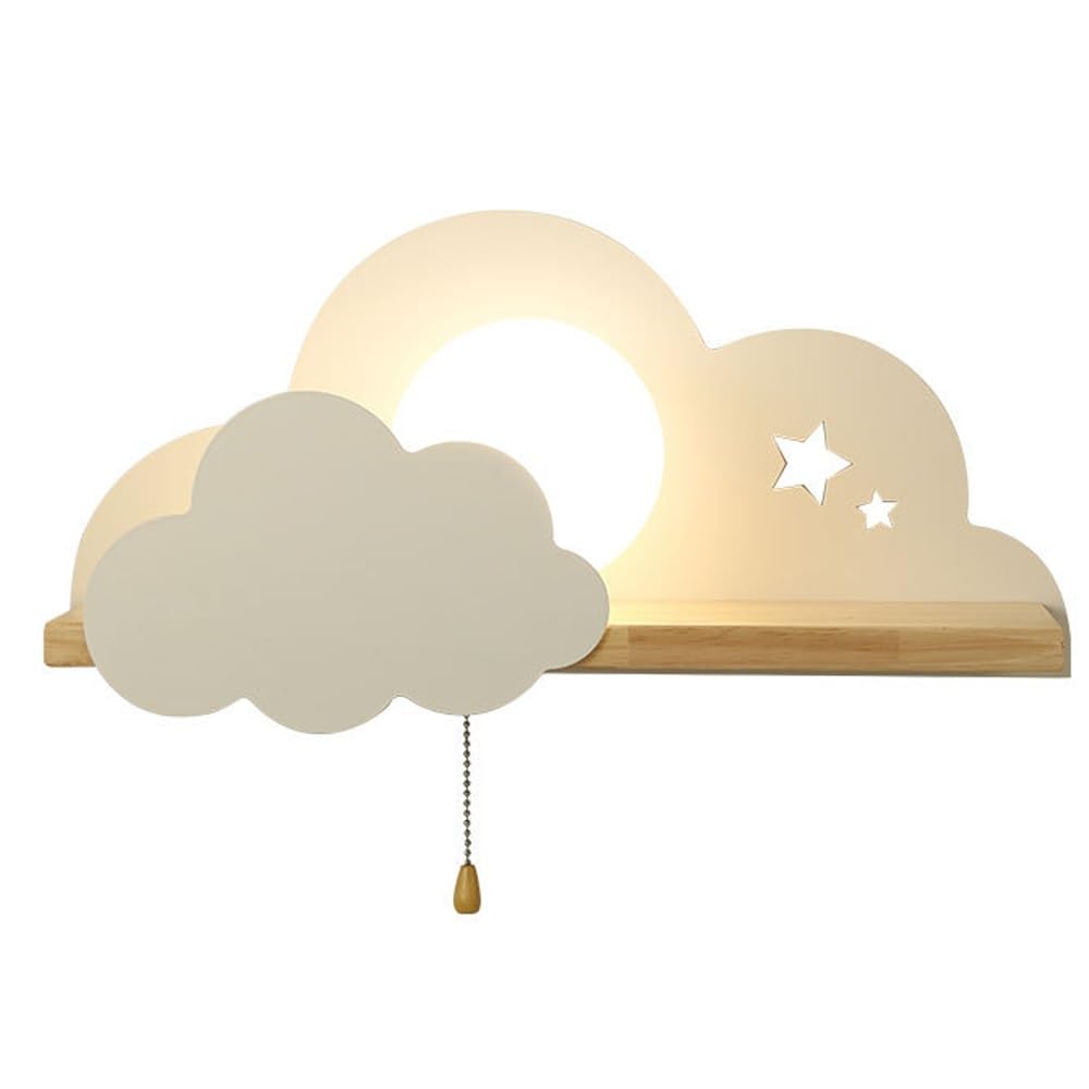 Lampa ścienna LED do pokoju dziecięcego, kreatywny styl nordycki, styl chmury, kolorowe oświetlenie ścienne do pokoju dziecięcego, modne oświetlenie wnętrz z przełącznikiem.