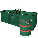 Christmas Tree Storage Bag Extra Large Xmas Tree Storage Containers Fits up to 7.5 ft Artificial Xmas Tree with High 600D PVC Material Durable Reinforced Handles Protects from Dust Moisture Insect