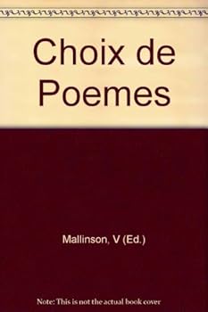 Hardcover Choix de Poemes [French] Book