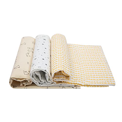 Papi Textil Cueiro Flanel Papi Compose Estampado Para Bebê 80Cm X 80Cm Contém 03 Un