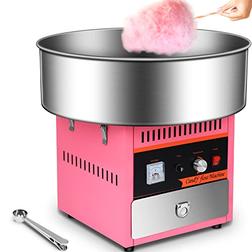 Cuilvu Commercial Cotton Candy Machine 1000W Cotton Candy Maker,Candy Floss Machine for Party and Business,Free Sugar Spoon and Large Storage Drawer,20.5 Inch,110V,Pink Cuilvu Commercial Cotton Candy Machine 1000W Cotton Candy Maker,Candy Floss Machine for Party and Business,Free Sugar Spoon and Large Storage Drawer,20.5 Inch,110V,Pink