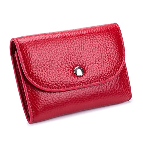 Wallet Women Casual Simple Female Short Small Wallets Coin Purse Card Holder Men Money Bag with Zipper Pocket (A 11 * 7.5 * 2.5cm)