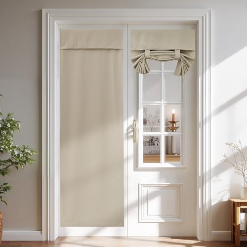 NICETOWN Blackout French Door Curtain 30x72 in, 1 Panel