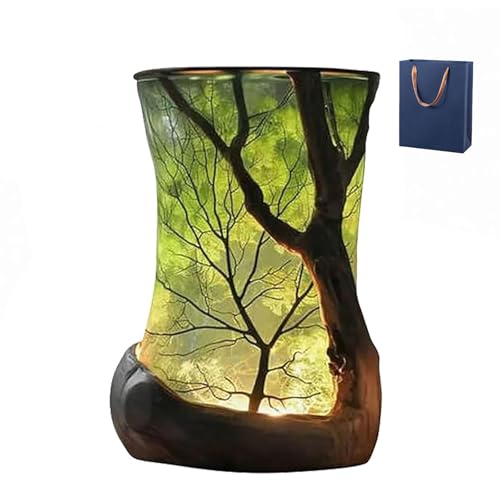 Enchanted Forest Nature-Inspired Ambient Lamp, Nature Ambient Lamp, Creative Forest Themed Lamp, Nature Inspired LED Decorative Lamps with Soft Glow for Bedroom Living Room, Home Décor (1PCS)