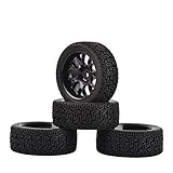 LAFEINA 1/10 Rally Car Wheel and Tire for 1/10 RC On Road Car Traxxas HSP Tamiya HPI Kyosho RC Car
