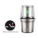 DR MILLS DM-7412M Stainless Steel Electric Dried Spice and Coffee Grinder,2 in 1 Wet and Dry, Removable Cups, Dishwasher Safe