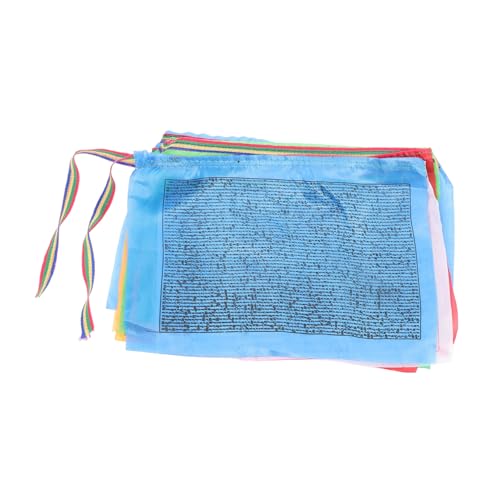 Mipcase 20pièces Lot De Drapeaux De Prière Pour Extérieur Drapeaux Décoratifs Pour Culte Jardin Toile Avec Drapeau De Cheval