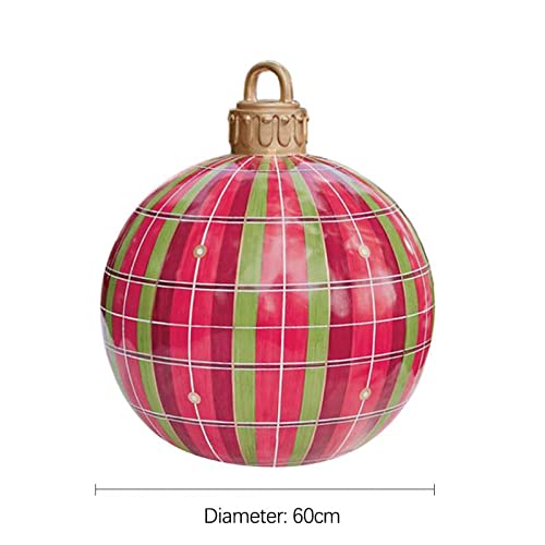 60 cm große Weihnachtskugeln Weihnachtsbaumschmuck Outdoor-Atmosphäre Kugeln Spielzeug Geschenkkugel Ornament für Zuhause-05,Polen,60cm