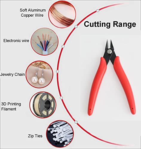 Szhqyg Pliers, Diagonal Cutting Pliers With Precision Flush Cutter,Side Cutting Pliers, Zip Tie Cutter, 5 Inch Micro Wire Cutter,3Pack,Wire Cutters For Jewelry Making, Electronics,Model Kits #TOP3
