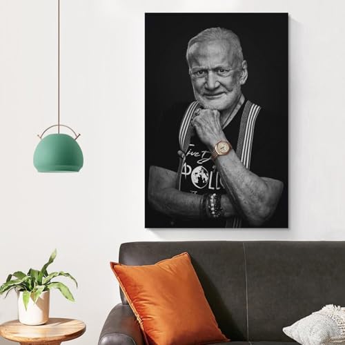 Buzz Aldrin poster toile de qualité supérieure décoration d'intérieur 60x90cm - 4
