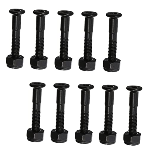 BCOATH 40Sets Mounting Screws and Bolts Kit Skateboard Hardware with Nuts Durable Accessories for Skateboard Enthusiasts and Repairs