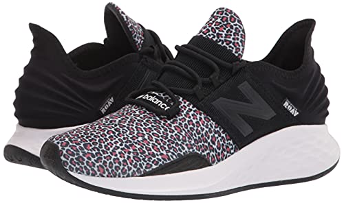 New Balance Women's Fresh Foam Roav V1 Sneaker, Black/Vivid Coral/White, 7.5 M Us #TOP6