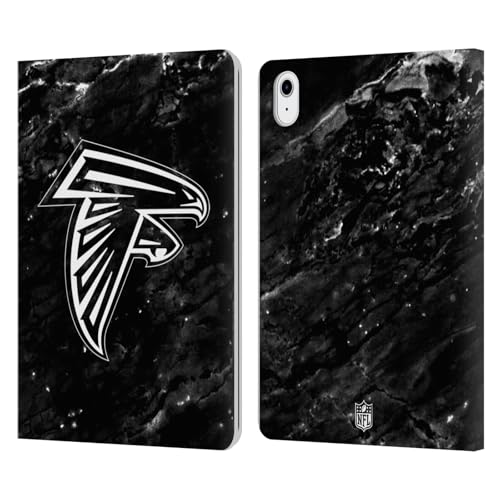 Funda de cuero tipo libro NFL para iPad Air 2020 con diseño de mármol Atlanta Falcons