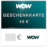 WOW Streaming Guthabenkarte 45 EUR - für Deutschland - per E-Mail