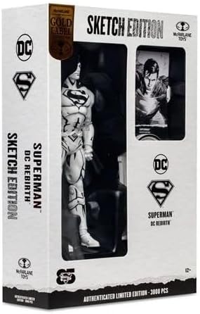 Miniatura 5 de McFarlane Toys Superman DC Rebirth Sketch Edition SDCC 2023 Golden Label