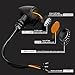Motorcycle Turn Signals LED Bullet Front Rear Indicator Lights Universal Compatible for Harley Davidson Cruiser Iron Softail Street Bike Honda Shadow Yamaha Chopper Bobber Cafe Racer(Black/Amber-B)