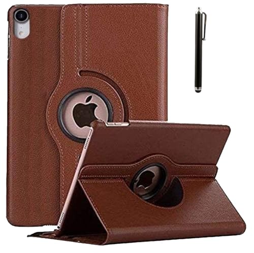 Image of ProElite Cover for Apple iPad (A16) 11th /10th Gen (2025 /2022) Case Cover, 360 Rotatable Smart Flip Case Cover for Apple iPad 11th /10th Generation 2025 /2022 with Stylus Pen, Brown