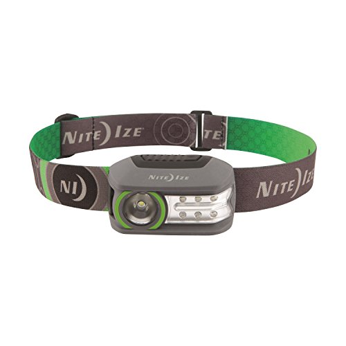 Nite Ize Radiant 250 Rechargeable Headlamp, 250 Lumen Headlight With USB Recharging Cord, Red + White LEDs, And Multiple Modes