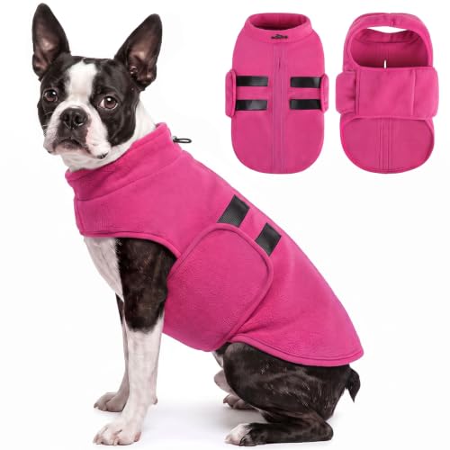 Image of Queenmore Large Dog Sweater,Fleece French Bulldog Sweater with Leash Hole