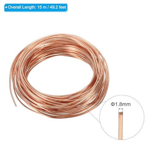 PATIKIL 49 Feet Solid Bare Copper Wire - Image 2