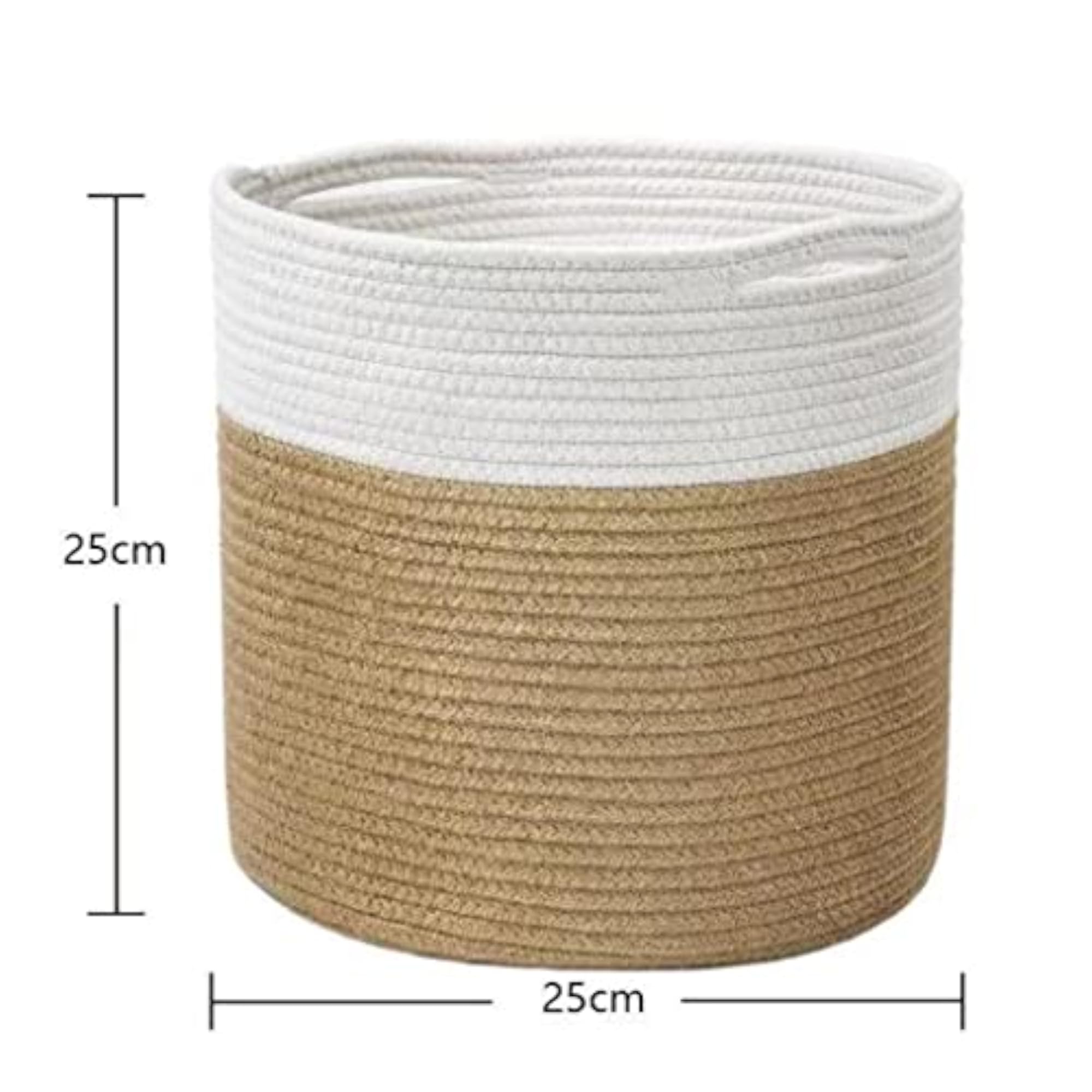 Rope Woven Decorative Laundry Basket