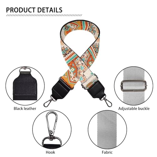 Image of TODIYADDU Boho Purse Straps Replacement Crossbody Fashion Bag Strap Women Wide Purse Strap Crossbody Long Wallet Strap Suitable for Gifts Sports Christmas for Handbags Guitar Bags Wallets