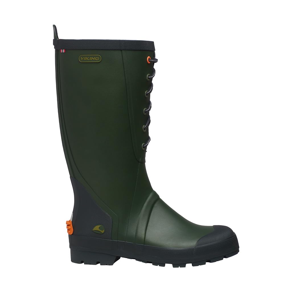 Viking Unisex Sl​a​g​b​j​o​r​n​ Iv Rain Boot Green 7.5 UK