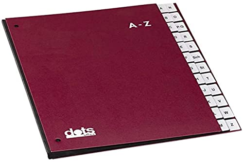 Trieur à documents A-Z rouge résistant pour ne plus perdre vos factures
